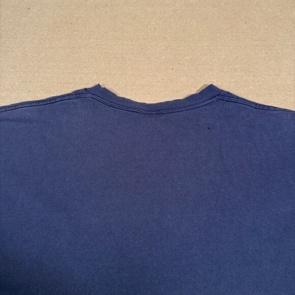 Vintage Houston Texans Embroidered T-Shirt 2XL Navy Delta Pro Weight Faded Worn - Picture 6 of 9